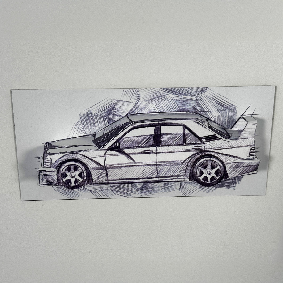 E190 Evo2 - Papercraft kit - Wall Sculpture 30 cm