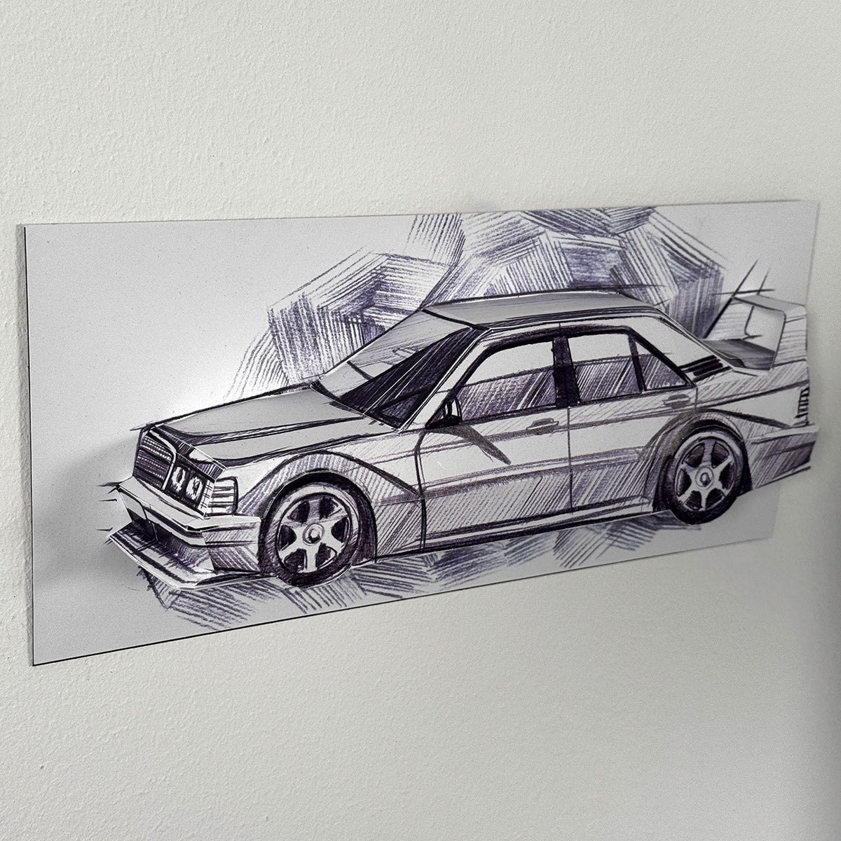 E190 Evo2 - Papercraft kit - Wall Sculpture 30 cm