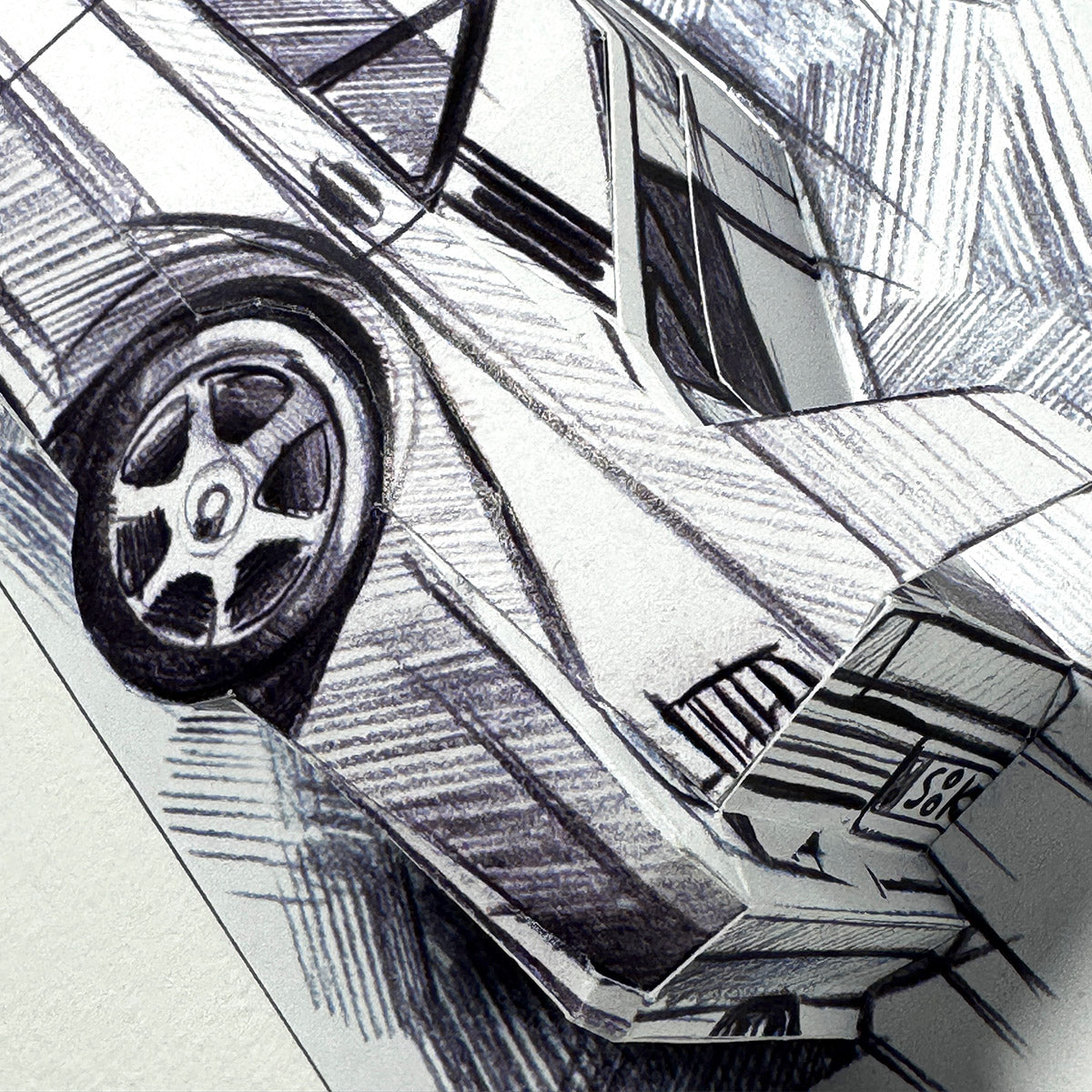 E190 Evo2 - Papercraft kit - Wall Sculpture 30 cm