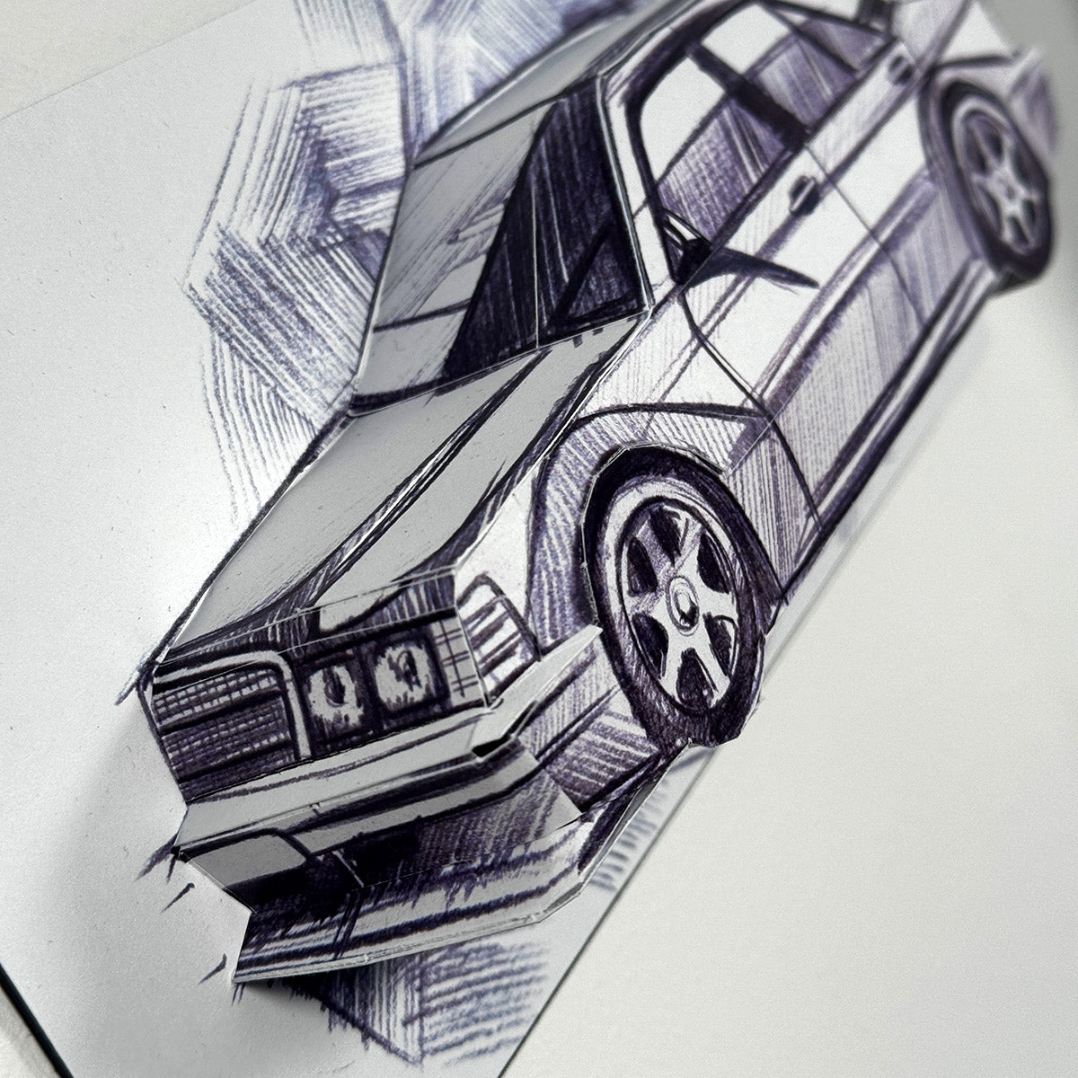 E190 Evo2 - Papercraft kit - Wall Sculpture 30 cm
