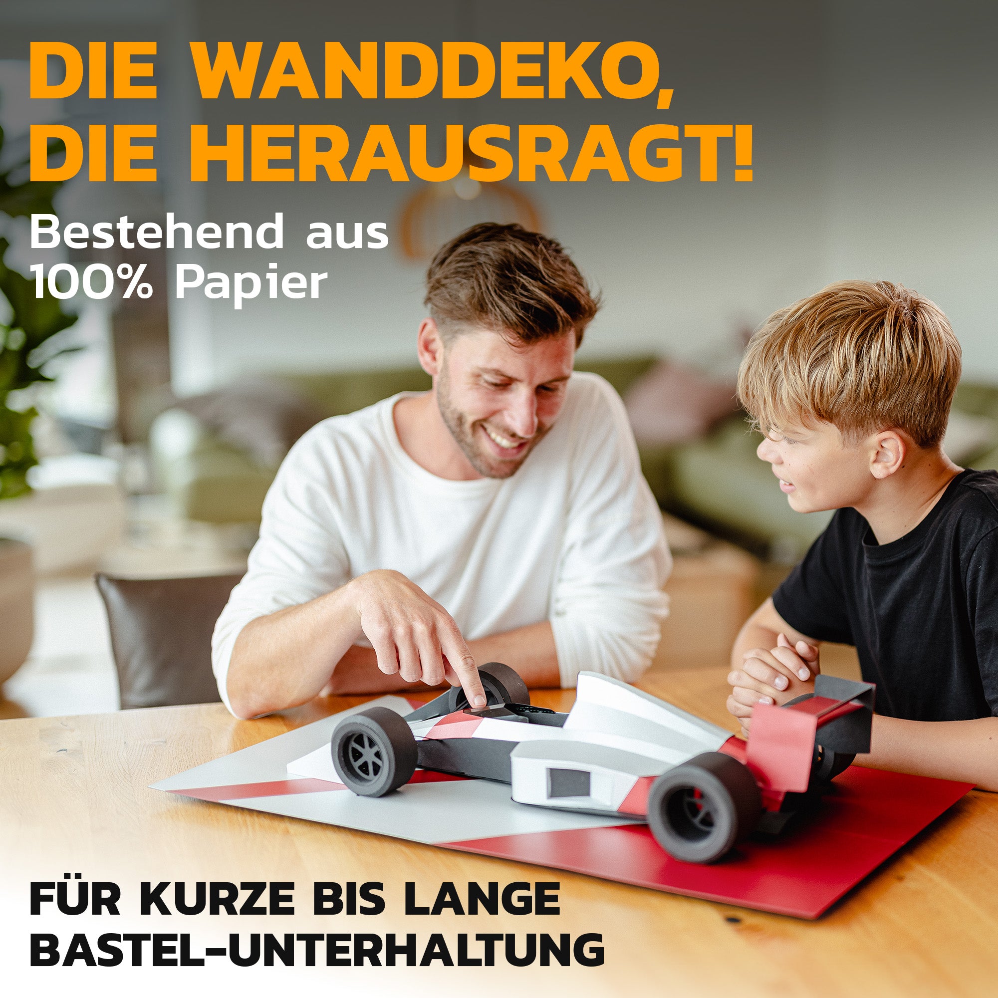 Formel 1 Legende - Papierbausatz - Wandskulptur 70 cm