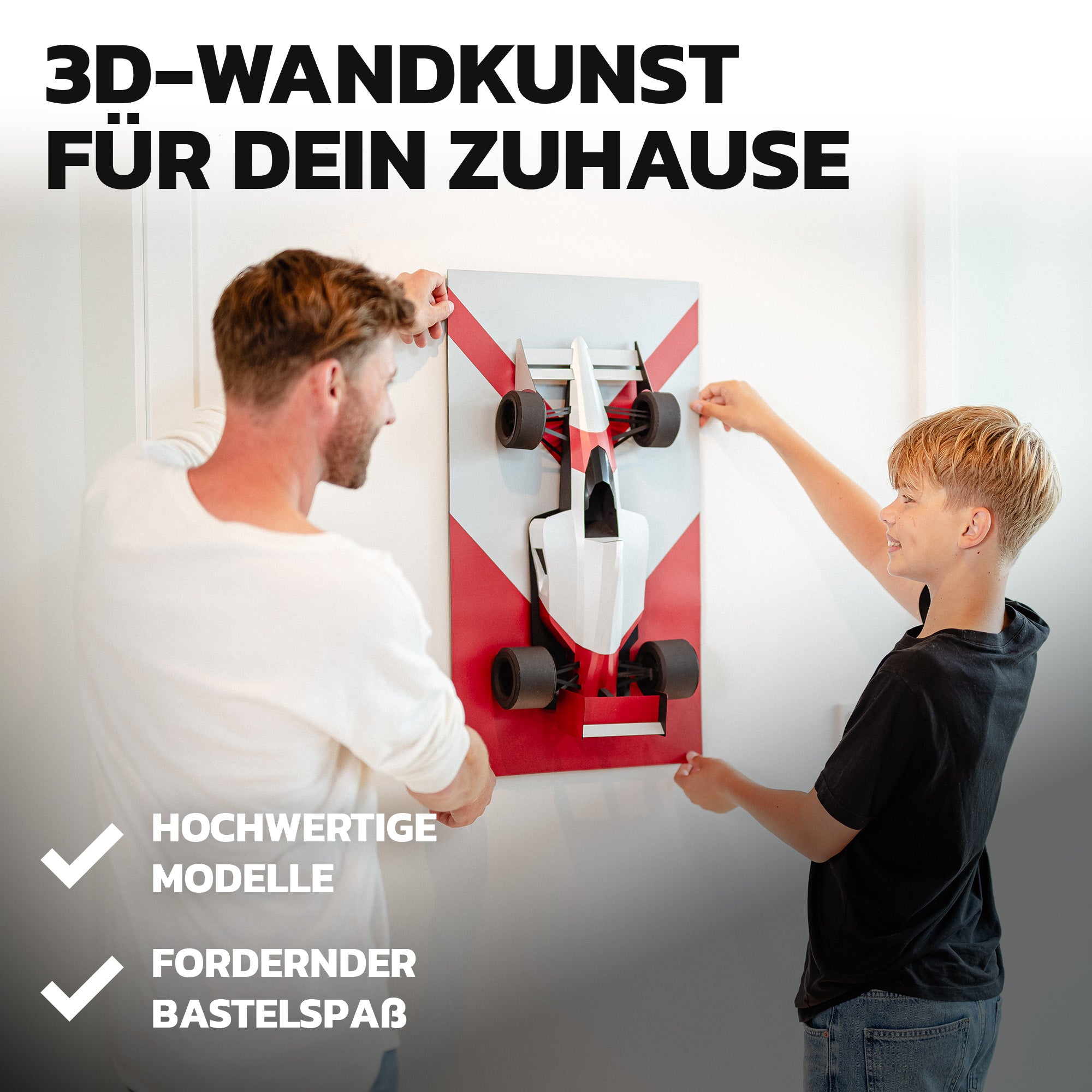 Formel 1 Legende - Papierbausatz - Wandskulptur 70 cm