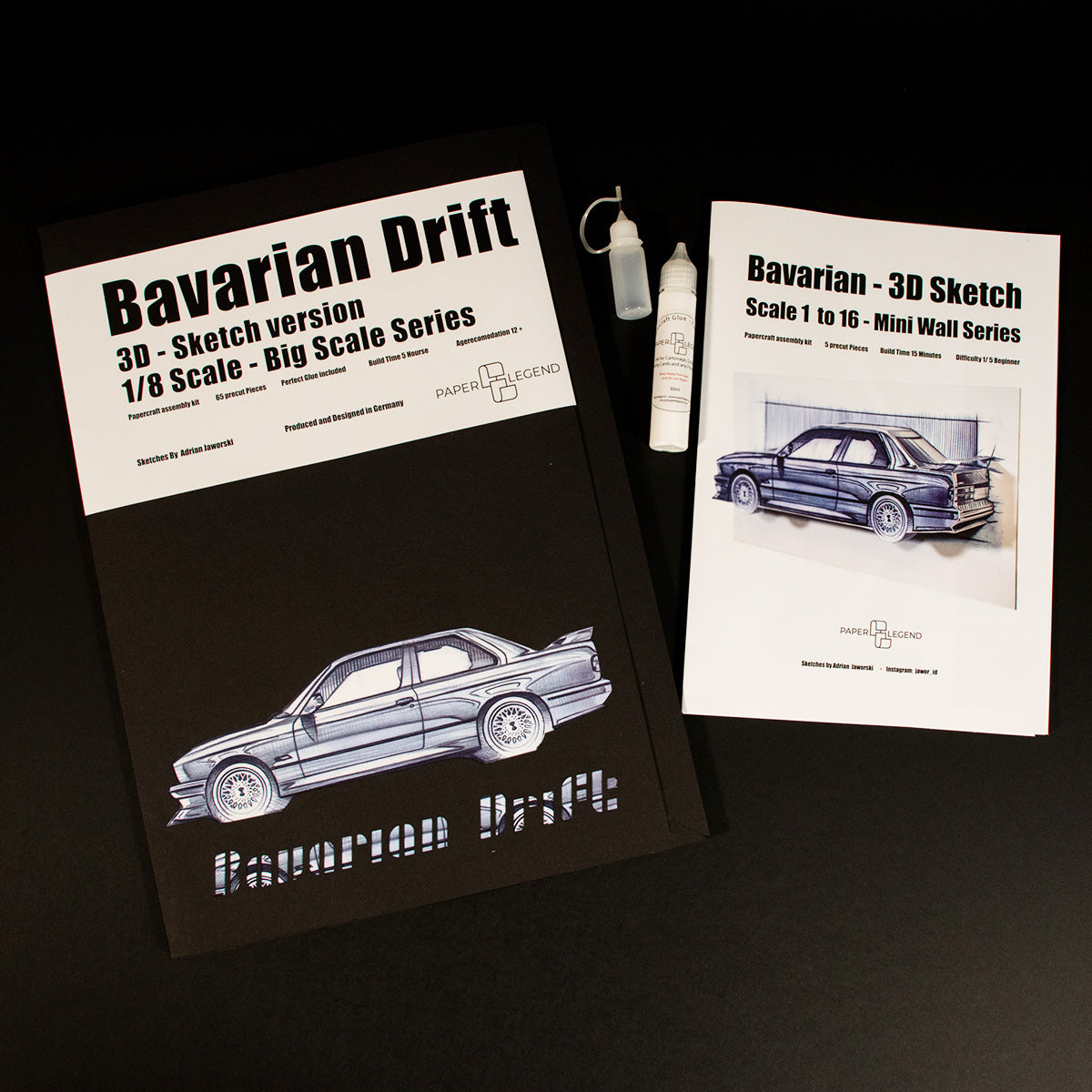 Bayerischer Drift - Papierbausatz - Wandskulptur Bundle