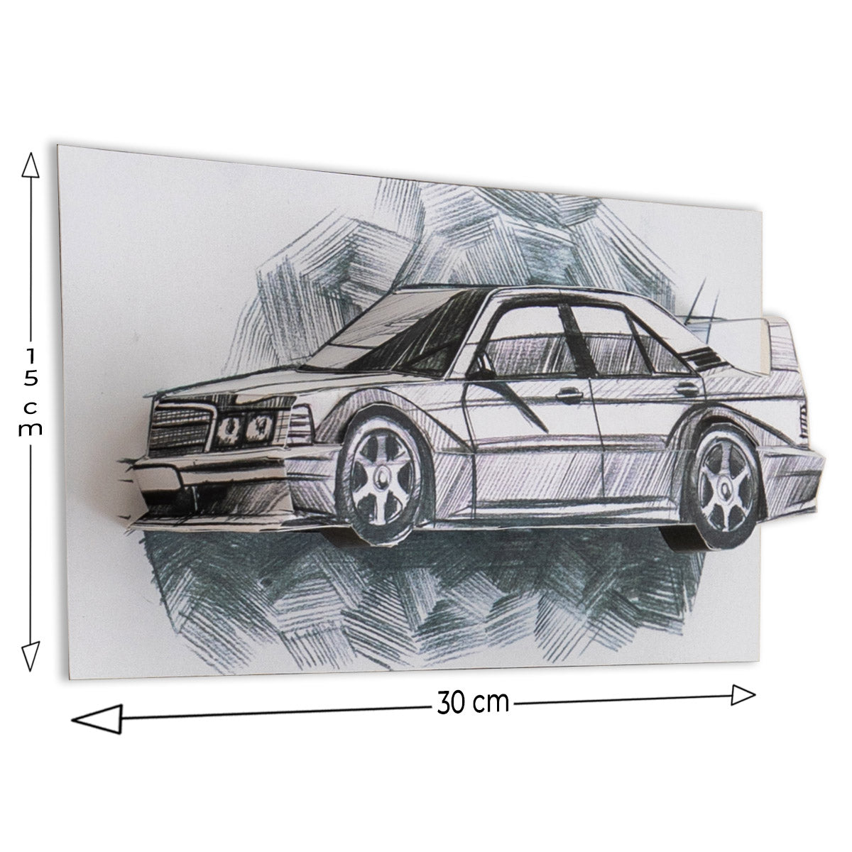 E190 Evo2 - Papercraft kit - Wall Sculpture 30 cm