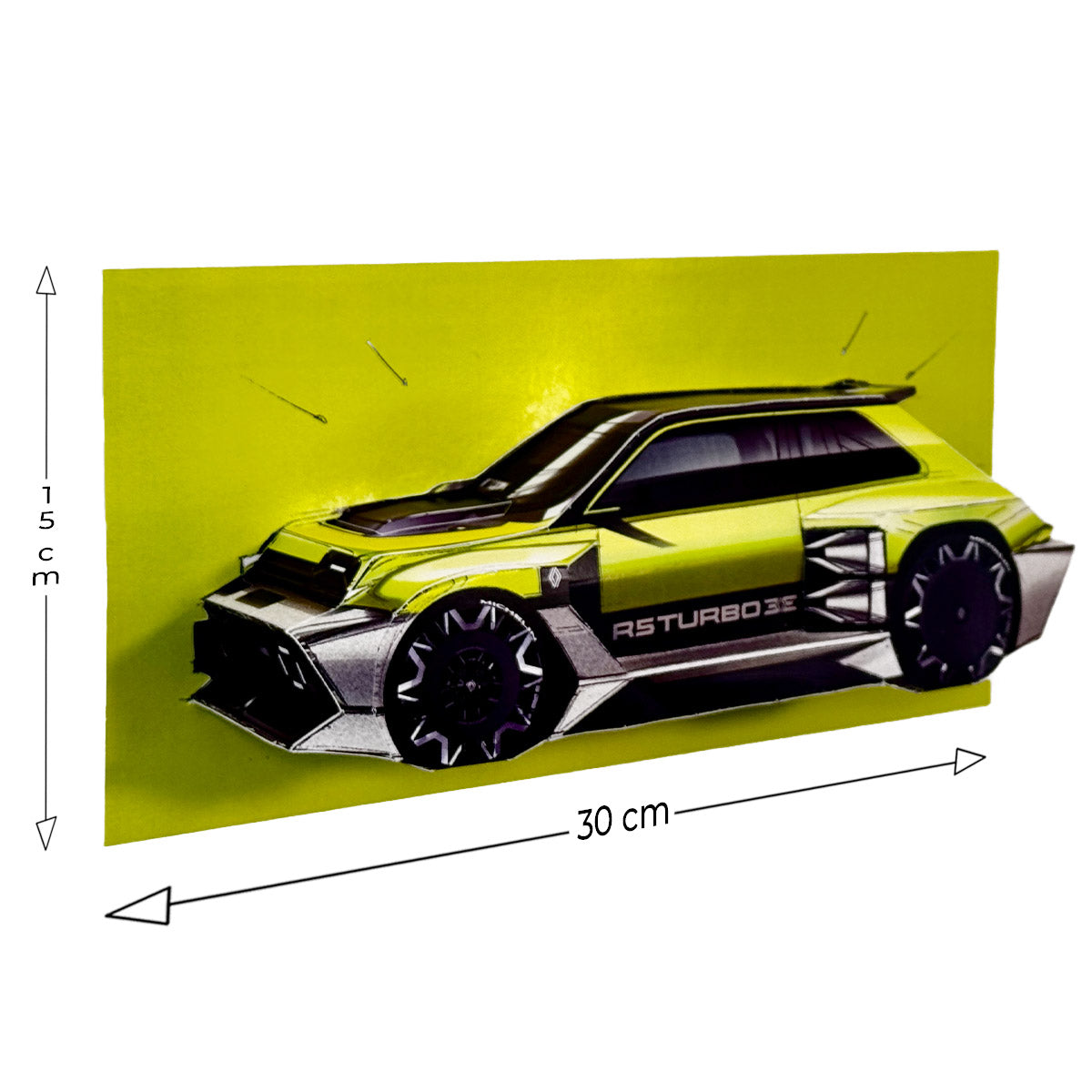 Lemans Legend 962 - Papierbausatz - Wandskulptur 30 cm