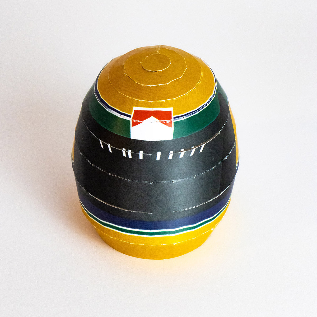 Senna Helmet 1:4 Papercraft Kit | DIY Ayrton Senna Inspired Sculpture