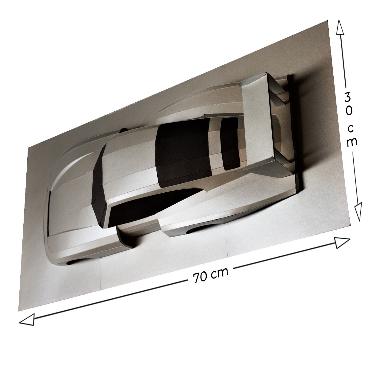 Walschwanz - Papierbausatz - Wandskulptur 70 cm