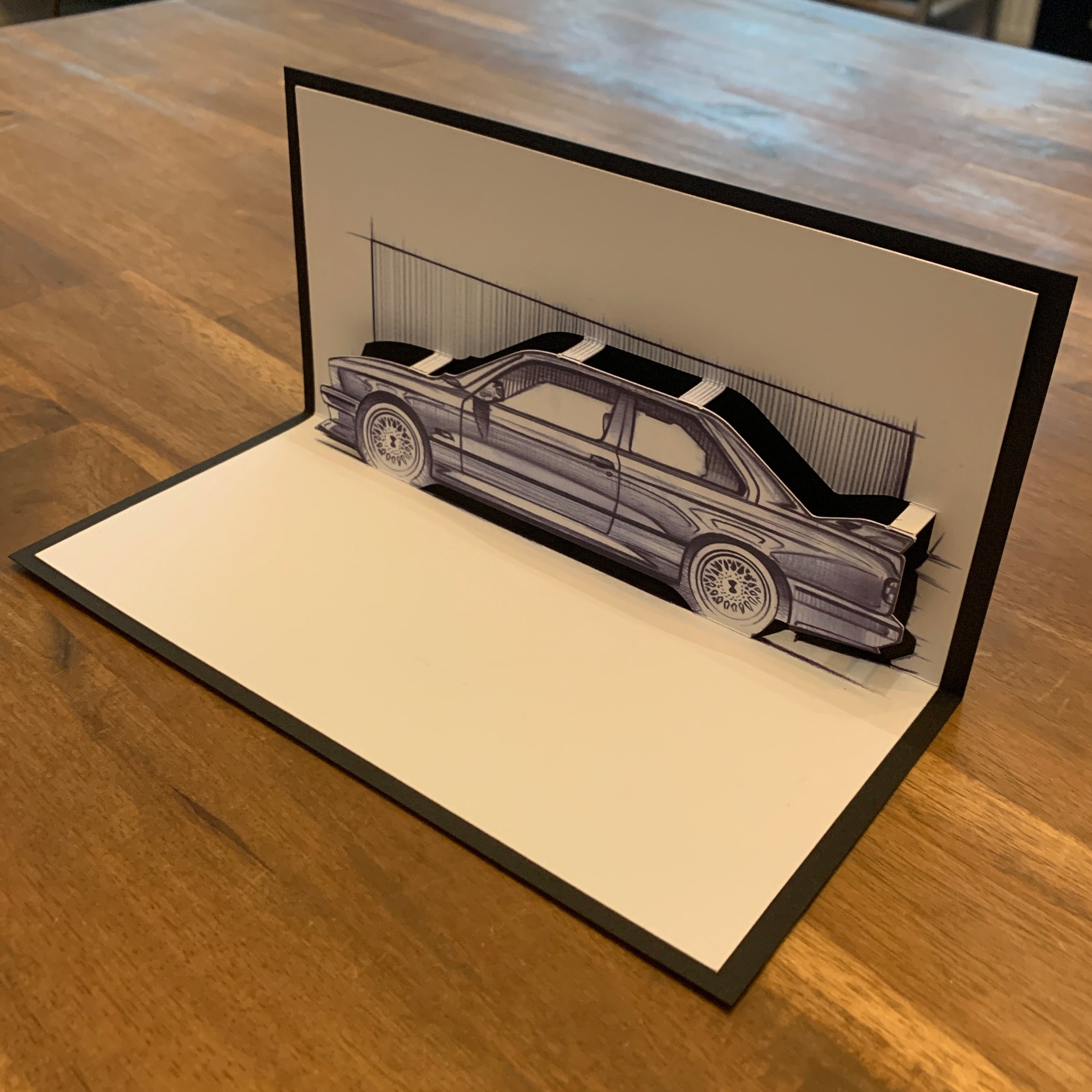 Bavarian Drift 3D Sketch - 1:8 completed sculpture