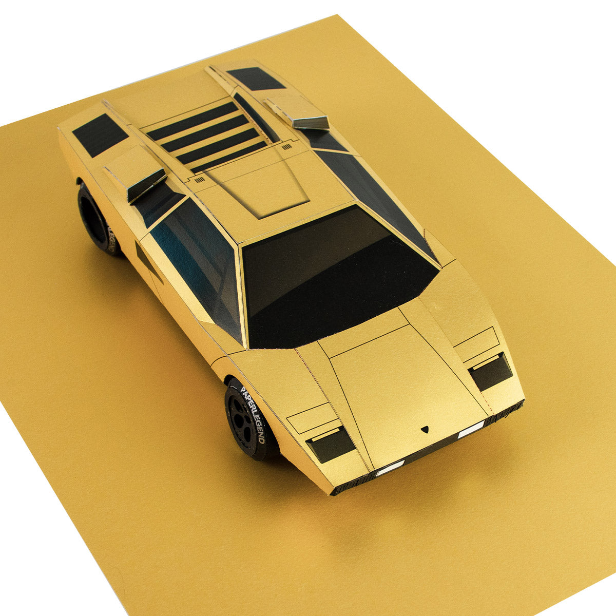 The Coun Papercraft Car Sculpture 1:18 - Top View